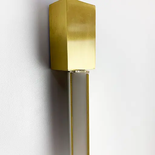 Сучасні лінійні бра в латунному кольорі Line F довжина 49 см Арт. WB1/490 AB - фото 4