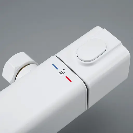 Душова система з термостатом Gappo G2491-8, вилив - перемикач на лійку, білий, Білий - фото 3