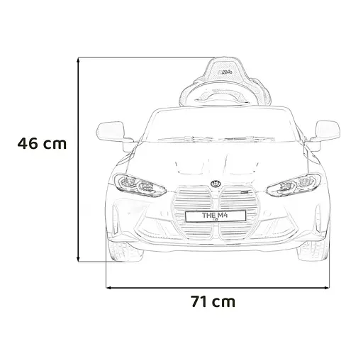 Електромобіль Ramiz BMW M4 12 В,Yellow (PA.SX2418.ZOL) - фото 2