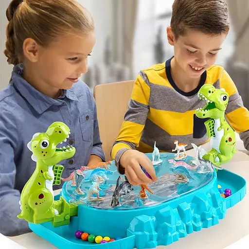 Настольная игра M1400-1 Дино Битва, игровое поле, шарики, рулетка, в кор-ке (6200000053738) - фото 2