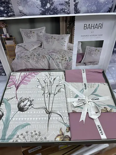 Постільна білизна Bahari V1 Pembe Ранфорс Clasy pbe0052094 - фото 3