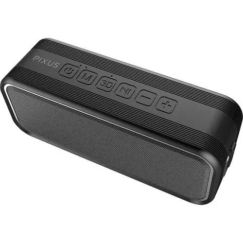 Акустична система Pixus Rave, Black, 40 Вт (2 x 20 Вт), Bluetooth 5.0 (TWS), AUX, microSD, Type-C, 2500 mAh, IPX7 (4897058531459) - фото 5