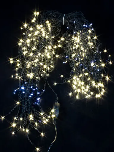 Гірлянда вулична бахрома світлодіодна з мерехтінням на дім Laplandia чорний ПВХ провід 25 м Тепле світло (ww.02.6B.850.F+) - фото 3