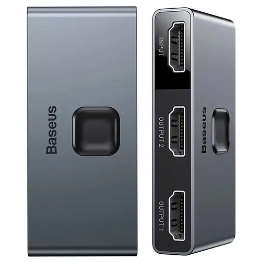 Перехідник HUB Baseus Matrix HDMI Splitter (CAHUB-BC0G) Space Gray - фото 3