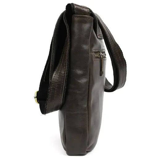 Чоловіча шкіряна сумка A5 через плече TARWA 22х25.5х4 см sum0028338 - фото 6