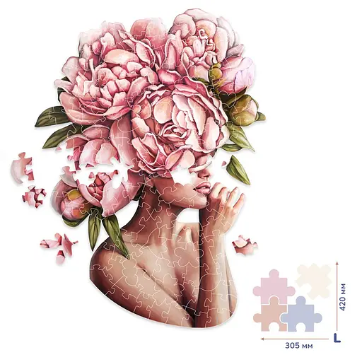 Дерев’яний пазл в коробці Дотик піонів - фото 2