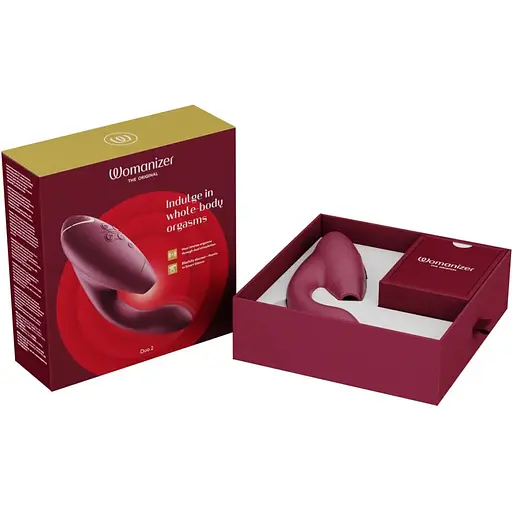 Подвійний стимулятор Womanizer Duo 2 - Bordeaux - фото 8