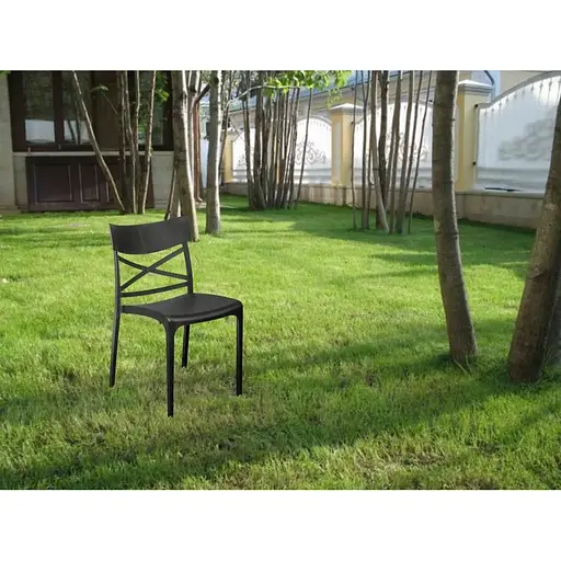 Стул садовый Bica Croix пластиковый графит. - фото 7