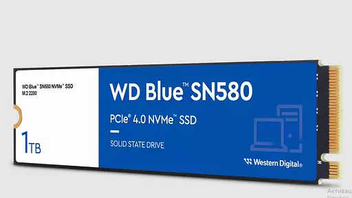 Накопитель SSD WD Blue SN580 1 TB M.2 PCIe 4.0 NVMe WDS100T3B0E - фото 3