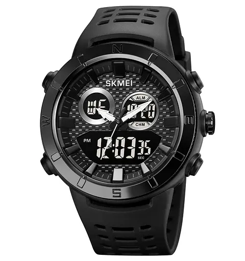 Наручний годинник чоловічий Skmei 2014 Black Black, 2014BKBK (18430)