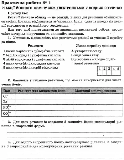 Хімія. 9 клас. Зошит для лабораторних дослідів і практичних робіт - фото 6
