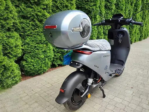 Електроскутер Двомісний CROSSER CR9 (1000W,72V,24Ah графенові абк) Сірий - фото 6