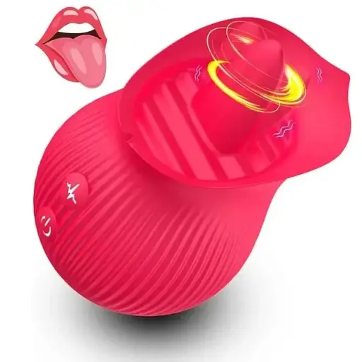 Стимулятор вибратор клитора I'MCUM Kiss & Lick Rose (7970379617735) - фото 2