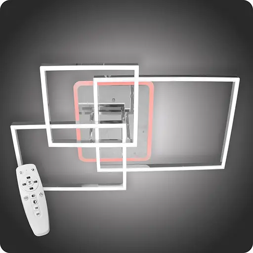 Люстра светодиодная 517 Dlight 3color с пультом 140Вт Хром (01941) - фото 2