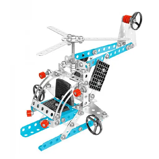 Детский Конструктор металлический "Вертолет"ТехноК 4944TXK, 185 деталей - фото 2