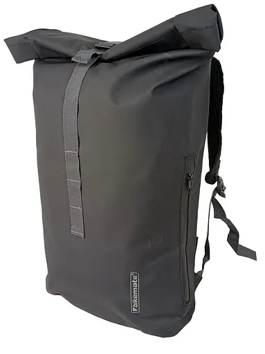 Рюкзак велосумка Bikemate на багажник с дождевиком два в одном 22L черная sum0028921 - фото 5