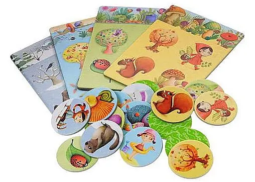 Настільна гра Djeco Дитяче лото. 4 сезони (Loto 4 seasons, 16 pcs) (DJ08123) - фото 3
