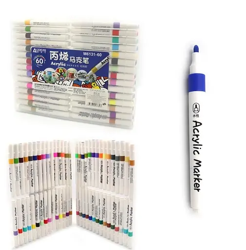 Набір акрилових скетчмаркерів Aodemei Art, 60 шт., 6131-60M