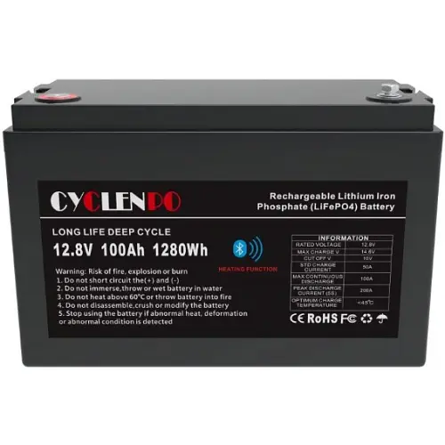 Аккумулятор Cyclen 12.8V 100AH LiFePo4 (подогрев/Bluetooth) - фото 4