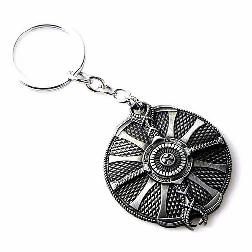 Брелок GeekLand Захисний щит Kratos God of War Бог Війни silver GW 21.07.865 - фото 1