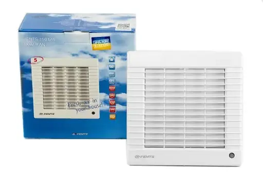 Вентилятор вытяжной бытовой Vents 150 МА с жалюзями белого цвета - фото 6