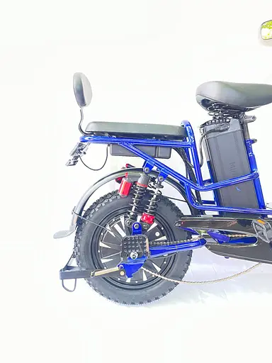 Электровелосипед двухместный Minako Monster (2000W 60V 36Ah) + Тормоз гидравлика Синий - фото 5