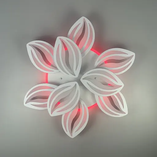 Потолочная LED люстра белая на 9 лепестков Line.F RGB подсветка Нет - фото 6