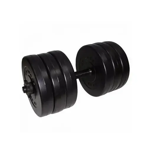 Гантель складальна композитна в пластиковій оболонці Rock pro 15,5 кг NE-PL-G-015