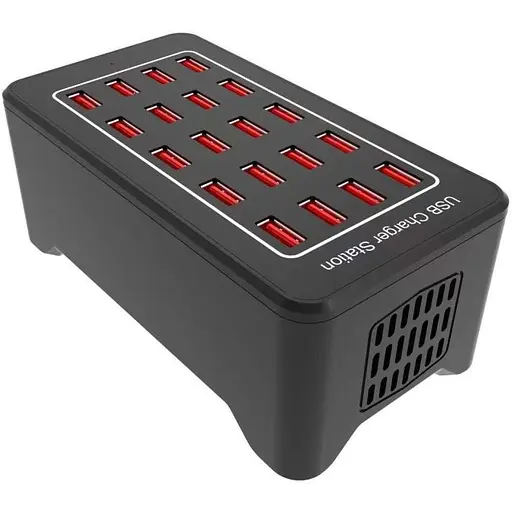 Зарядная станция ILEPO многопортовая на 20 USB портов 100 Вт / сетевое мультизарядное устройство (19013) - фото 4