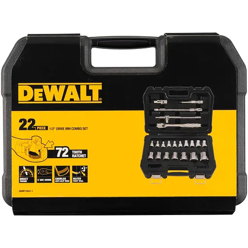 Набор головокDeWalt 1/2", 22 предмета (DWMT19241-1) - фото 5
