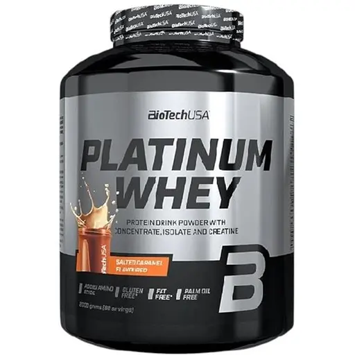 Протеїн BiotechUSA Platinum Whey Salted caramel 2 кг