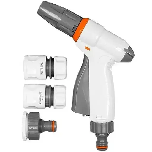 Набір для поливу Bradas WHITE LINE з регульованим пістолетом (WL-EN6TSET) - фото 1