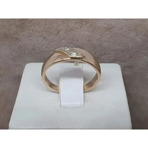 Золотое кольцо ЮЗ "Багет" с бриллиантами. 1В410130036/07 17 - фото 3