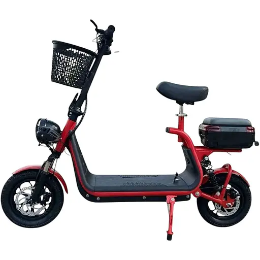 Электросамокат с сиденьем 14" Giant U12 Max (800W, 48V, 15Ah) с кофром-багажником Красный