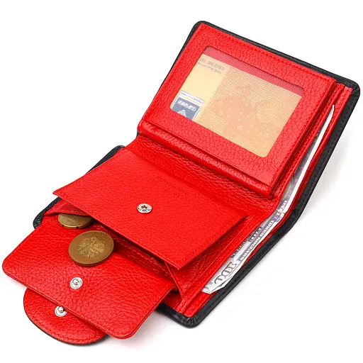 Кожаный женский кошелек Canpellini 10х13х1.5 см acs0025190 - фото 5