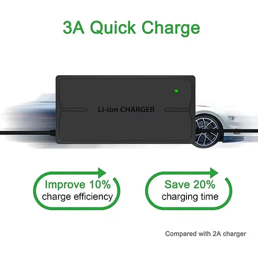 Зарядний пристрій 54.6V 3A для літій-іонних батарей 13S 48V - фото 2