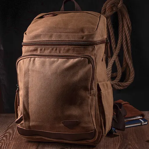 Текстильный большой рюкзак с карманом для ноутбука Vintage 28х42х13 см sum0027391 - фото 6