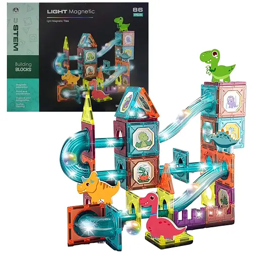 Конструктор магнітний DIY Magnetic Building Blocks на 86 деталей (СН1170)