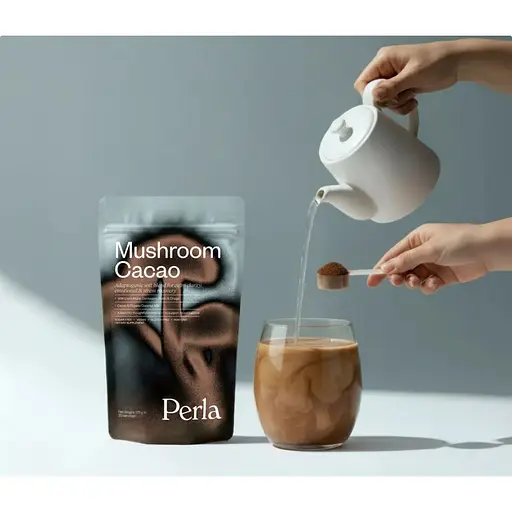 Функциональный напиток Perla Helsa Mushroom Cacao с грибами-адаптогенами 20 порций - фото 2