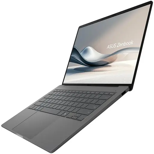 Ноутбук ASUS Zenbook A14 UX3407RA з процесором Snapdragon X Elite X1E 78 100 pana la 3.4GHz, 14''. WUXGA, OLED, 32GB LPDDR5X RAM, 1TB SSD, Qualcomm ® Adreno ™ GPU, Windows 11 Pro, Iceland сірий - фото 9