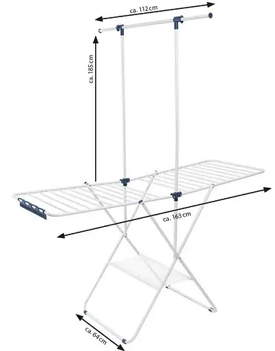 Сушилка для белья напольная Casa Si Manhattan White (CS92283W04) (DAS302420) - фото 3