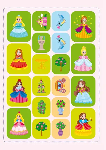 Школа креативного дозвілля. Принцеси. 40 наліпок - фото 5