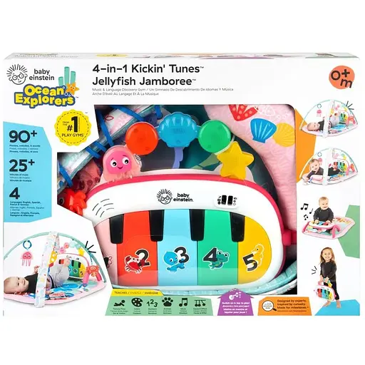 Розвиваючий килимок Baby Einstein Kickin' Tunes 4 в 1 Jellyfish Jamboree (17413) - фото 2