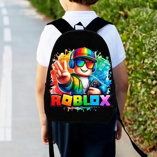 Рюкзак детский Роблокс 34х27 см ранец Roblox городской c принтом для мальчика (00498)