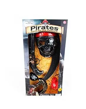 Набір пірата 8897A-131-2-3-4-5, маска, зброя, в коробці 25-51-5см (6912219101772) Вид 1 - фото 1