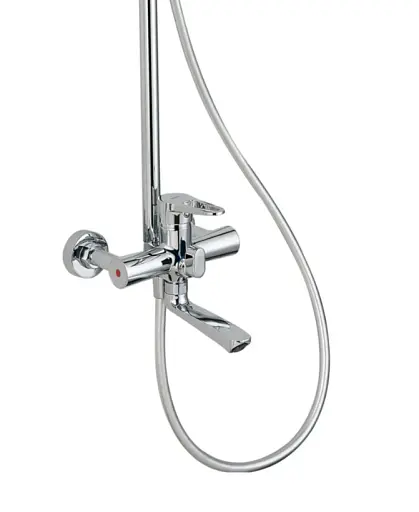 Душова система Zegor PUD16-A045 зі змішувачем і тропічним душем Хром 30412 - фото 2