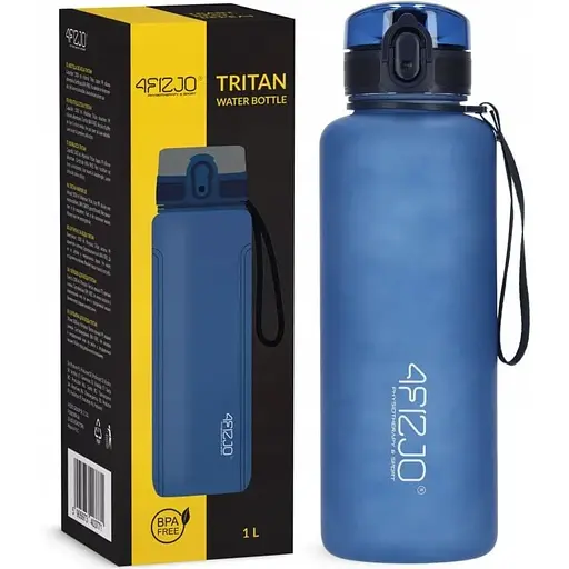 Пляшка для води 4FIZJO спортивна 1000 мл Blue (P-5905973403771) - фото 1