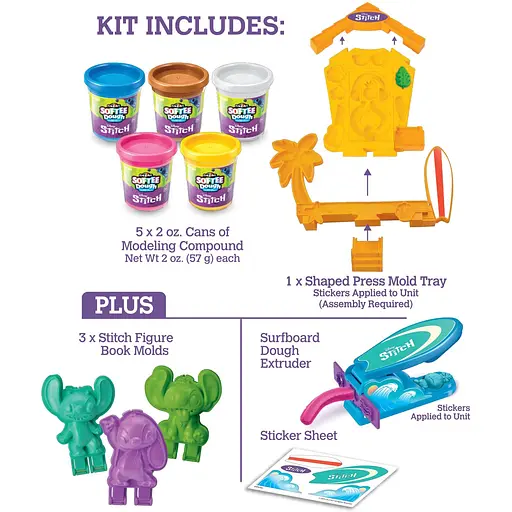 Тесто для лепки Cra-Z-Art с фигуркой Стич 11 ед. (36863CRA) - фото 10