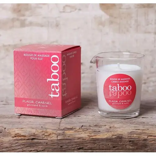 Масажна свічка Ruf Taboo Plaisir Charnel какао, 60 мл - фото 3