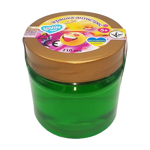 Игрушка-антистресс 210 мл Slime time ТМ Lovin 80142 Зеленый
